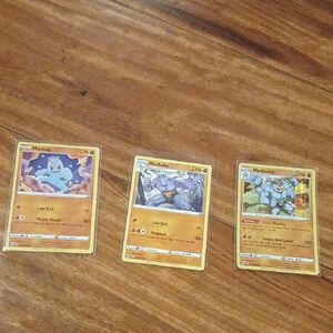 Machop, Machoke, Machamp Pokémon Trading Cards